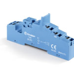 Support 10A 250V série 4661, bleu, étrier plastique, Push-in